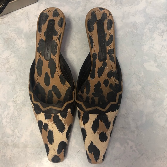 Casadei Shoes - Casadei leopard kitten heel mules